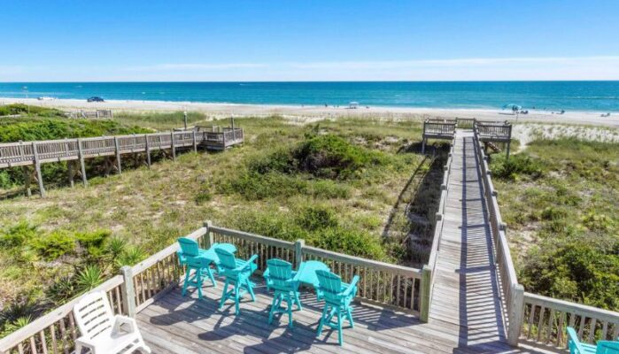 Footloose and Fancy Free East beach view