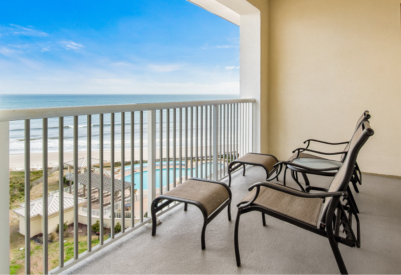 image of Grande Villas 6-B oceanside deck