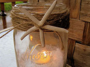 Beach Crafts Starfish Candle