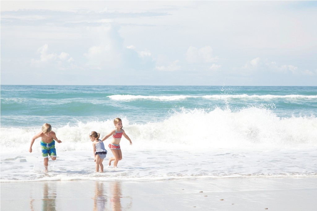Kids Playing on Emerald Isle Beach