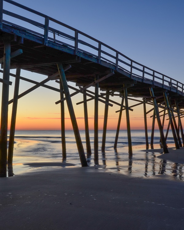 Fishing off Bogue Inlet Pier in Emerald Isle, NC