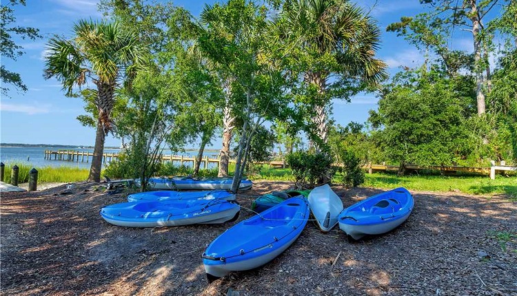 Kayaking on Bogue Sound