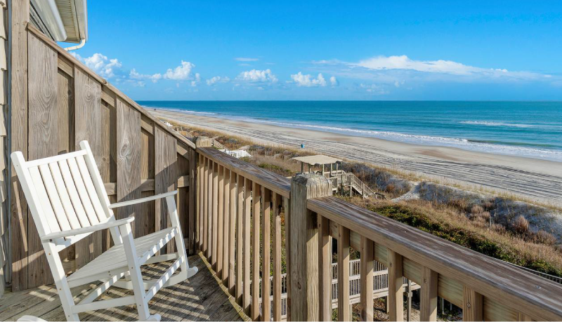 image of island time west oceanfront deck