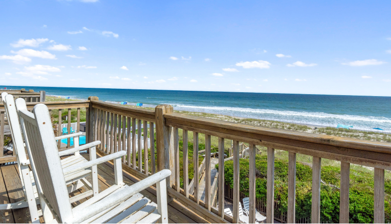 image of Always Sunny oceanfront deck