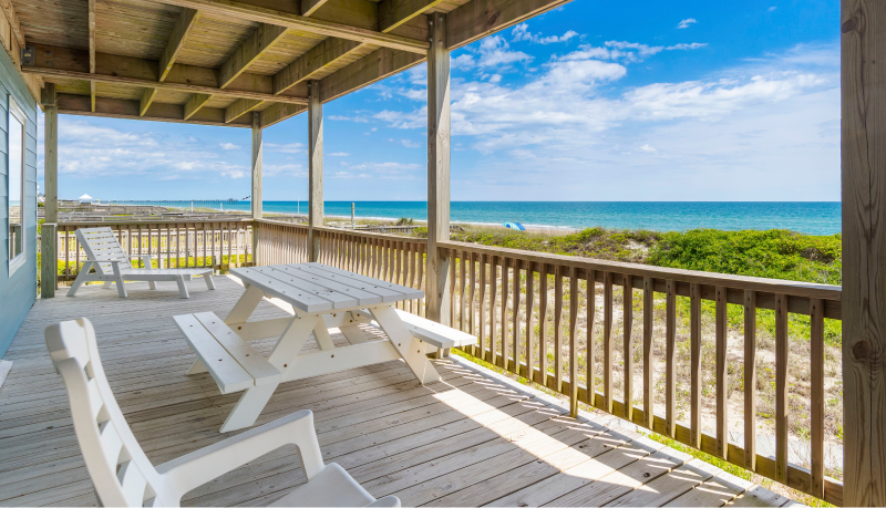 serenity now east - oceanfront deck