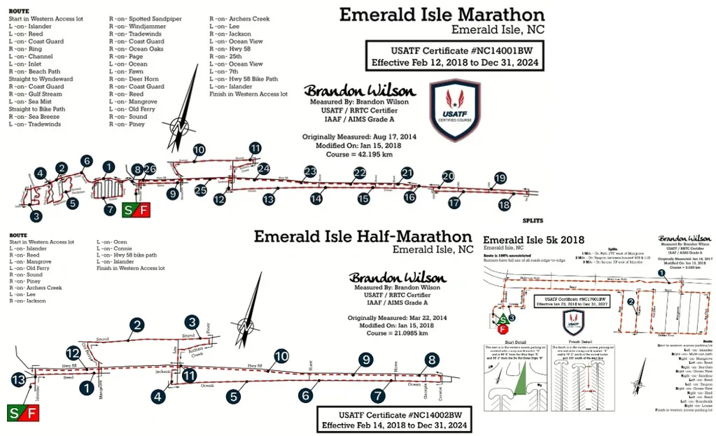 Emerald Isle Marathon, Half Marathon & 5K Emerald Isle, NC
