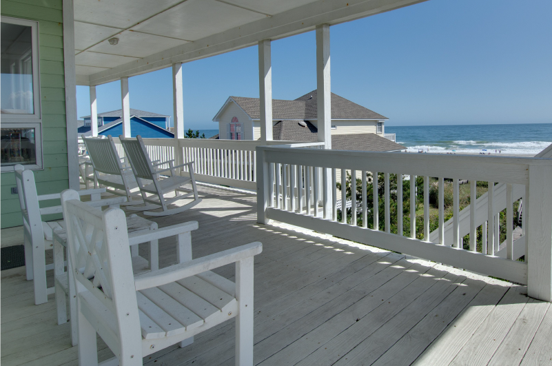 My Happy Place oceanfront deck