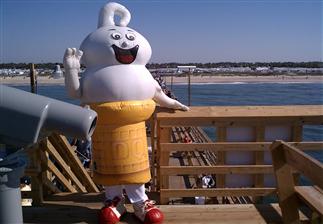 Dairy Queen ice cream cone at Bogue Inlet Pier