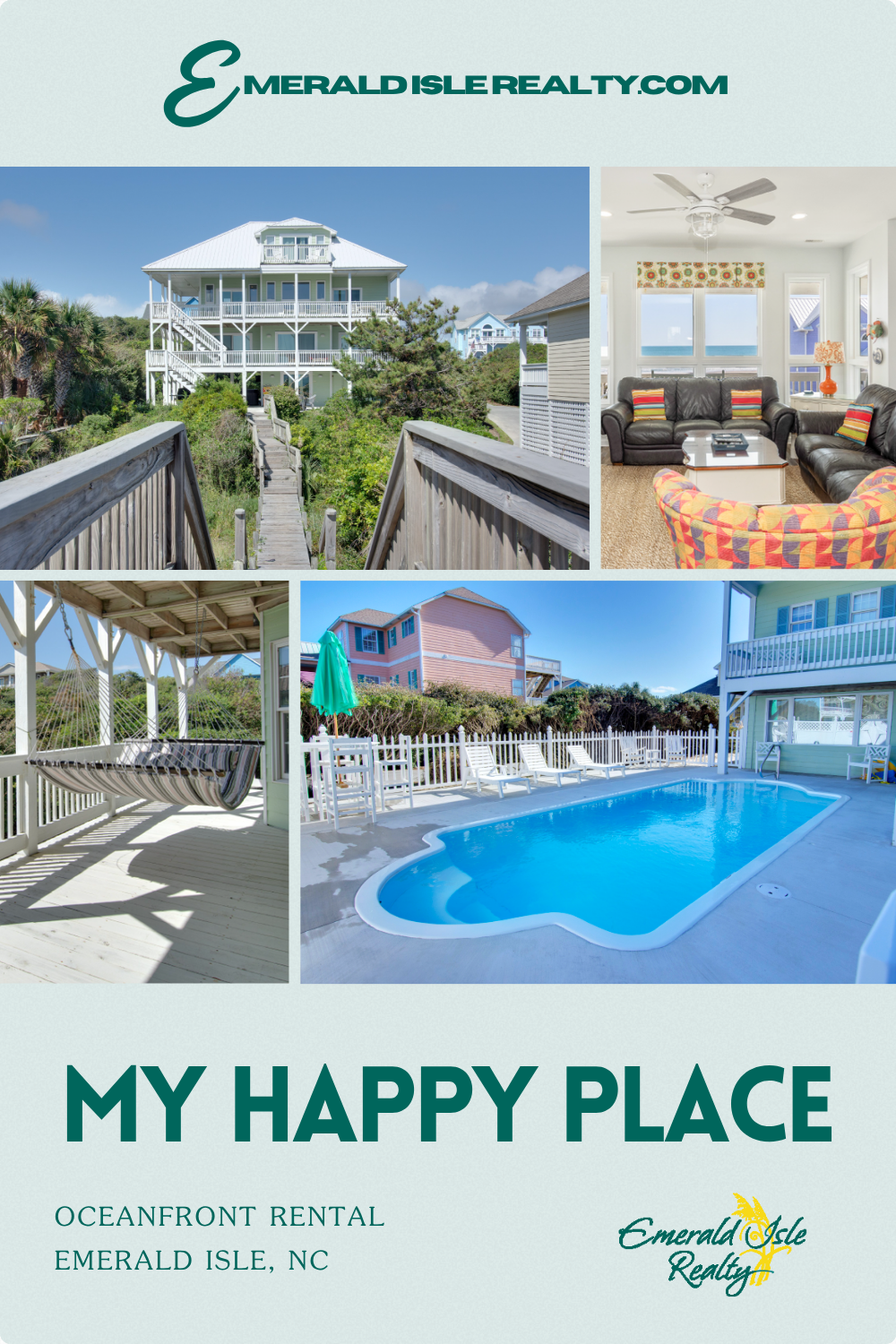 my happy place emerald isle vacation home