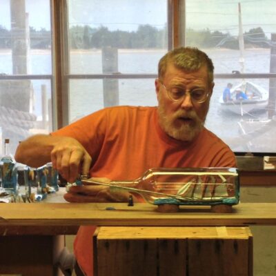 Beaufort Wooden Boat Show ship in a bottle