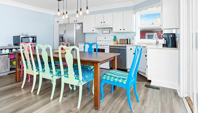 Pink Flamingo kitchen & dining room