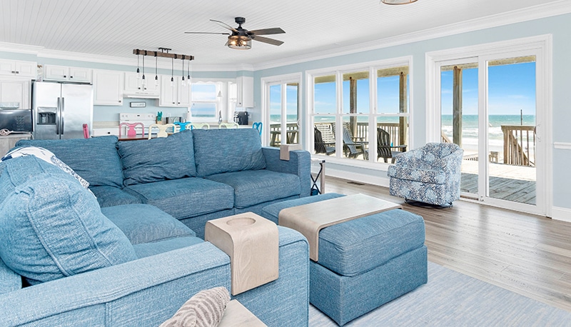 PINK HOUSE 22SS エンジェルローズプリントチュニック アクアブルー Featured Property - Pink Flamingo | Emerald Isle Realty