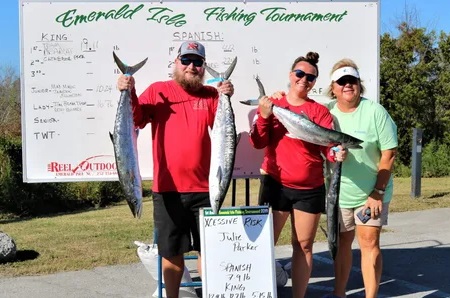 Winners of Emerald Isle Fall Fishing Tournament