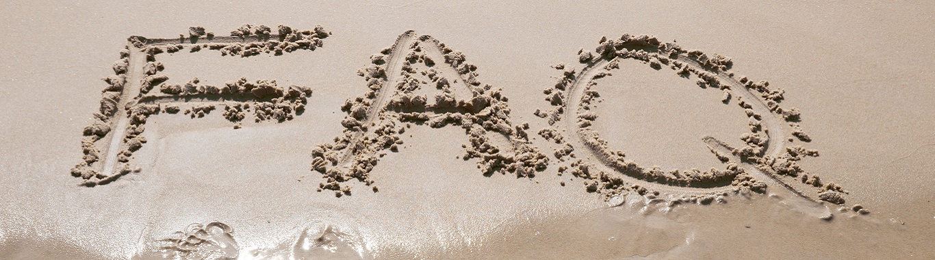 FAQ written in the sand