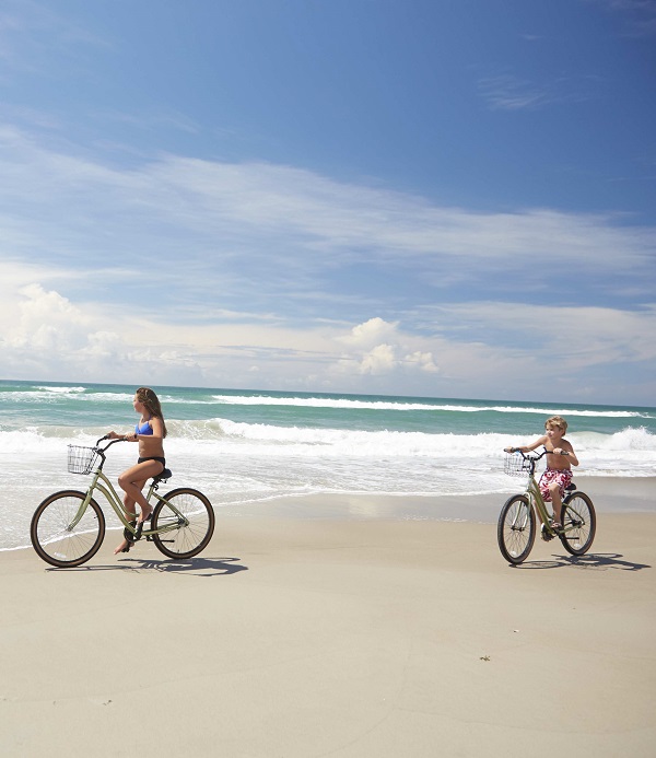 Kids Riding Bikes on Emerald Isle NC Beaches