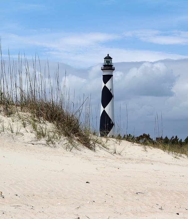 Cape Lookout Lighthouse and National Seashore on North Carolina's Southern Outer Banks