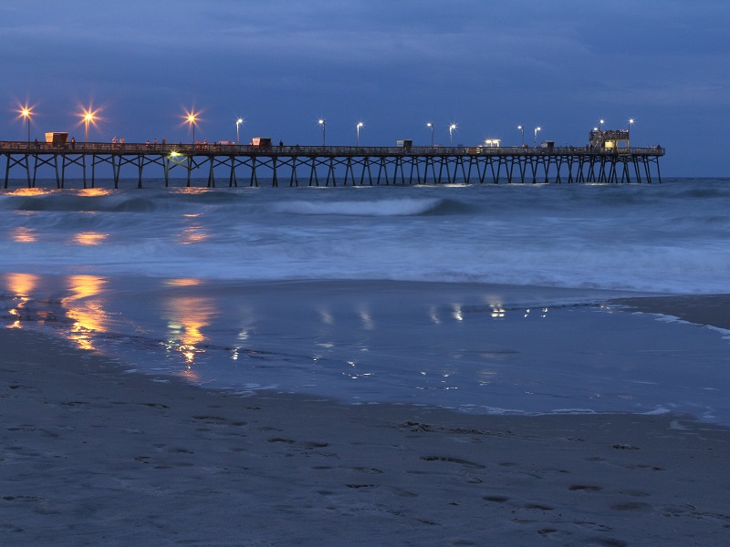 Bogue Inlet Pier at Night