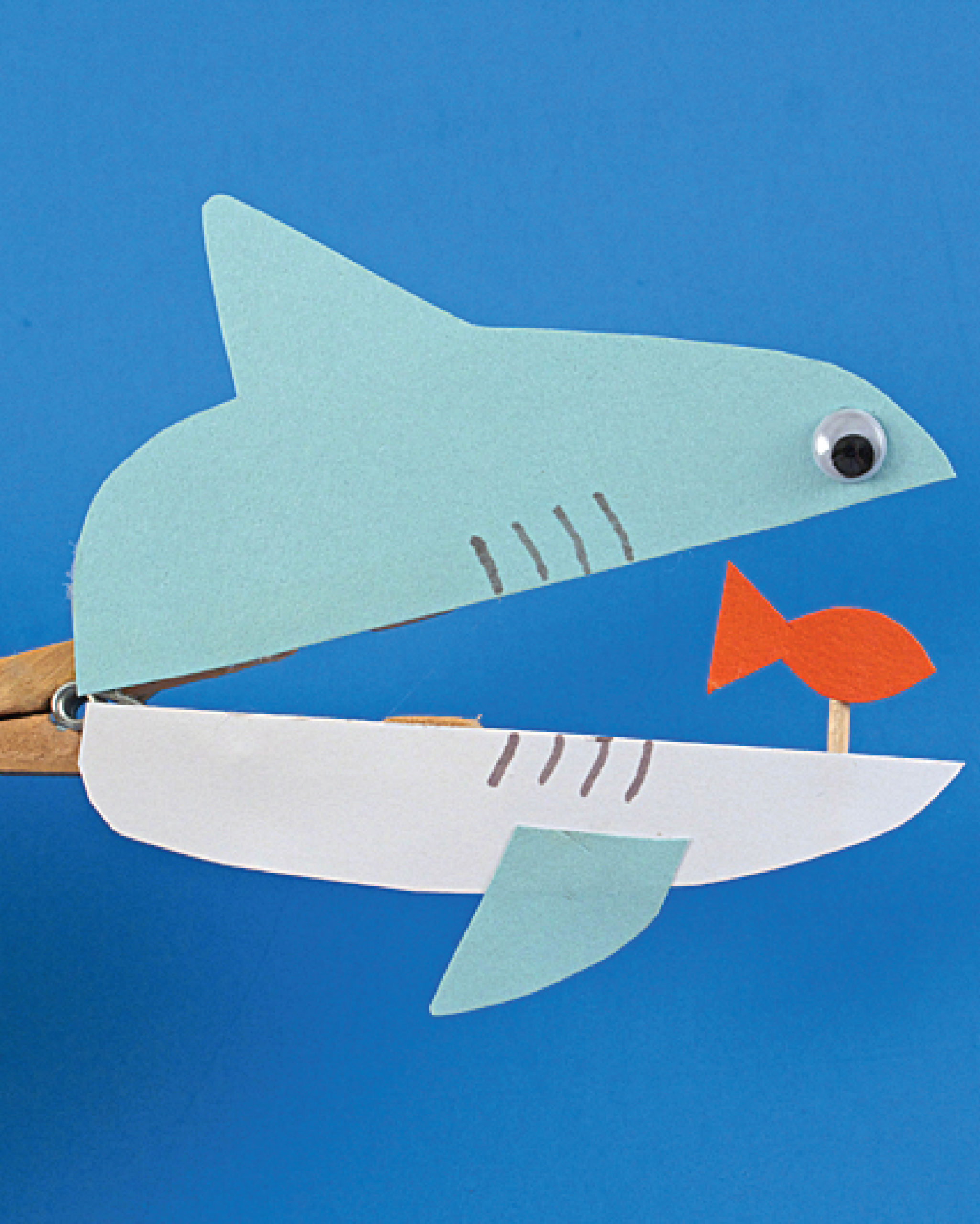 Make a Clothespin Shark at Home