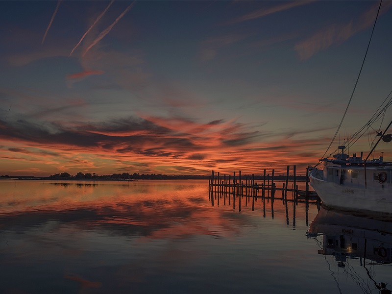 Sunset on North Carolina's Southern Outer Banks