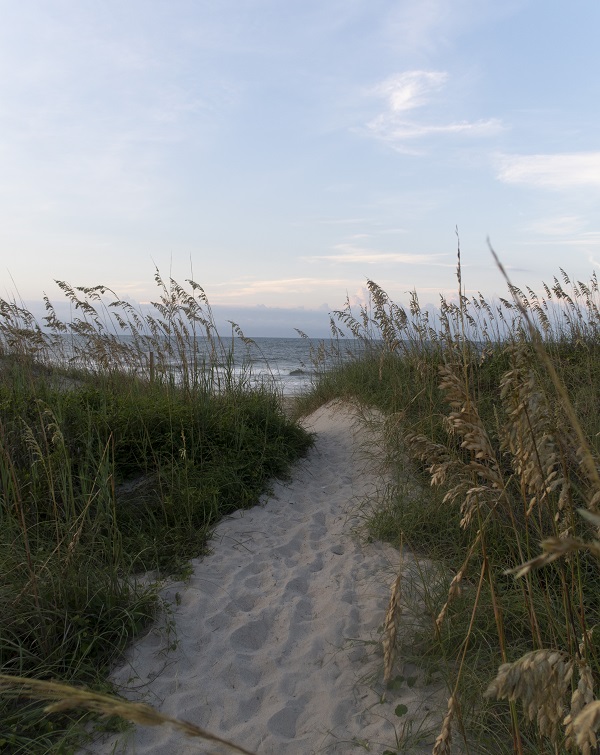 Walkway to Emerald Isle, NC Beaches