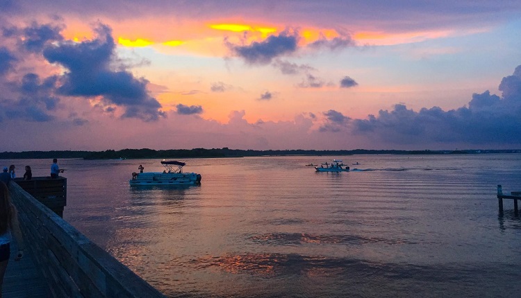 Enjoy Beautiful Sunsets on Bogue Sound NC