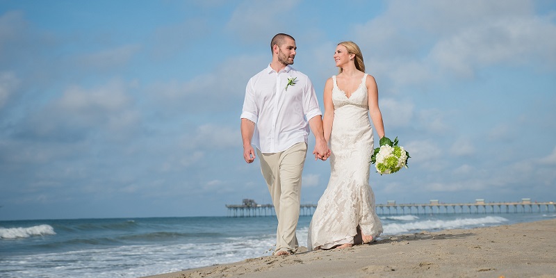 Beach Wedding on North Carolina's Crystal Coast