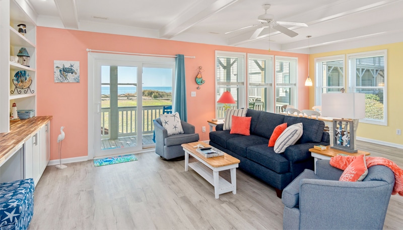 Pier Pointe 2-B-1 “Beach Happy” - living room