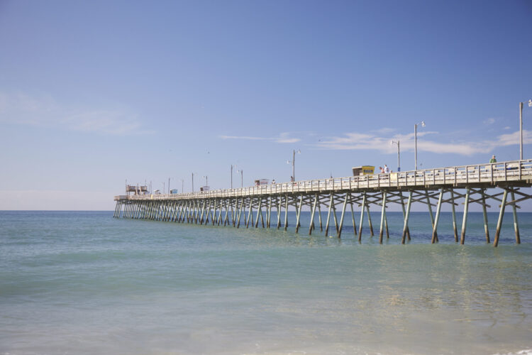 Take in the views from Bogue Inlet Pier during your fall girls getaway