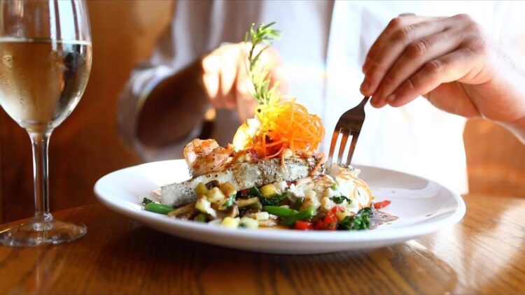 Enjoy great coastal cuisine on your fall girls getaway in Emerald Isle