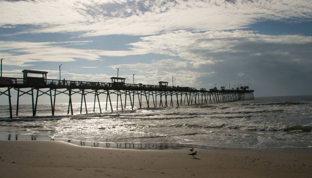 Go fishing at Bogue Inlet Pier