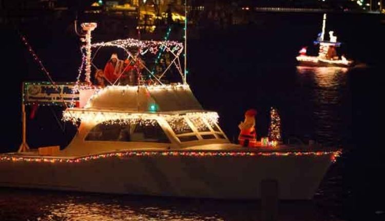 Christmas Boat in Swansboro