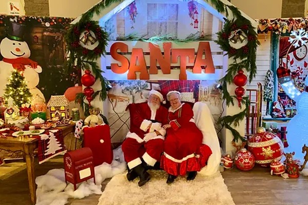 Santa visits at the Gingerbread Festival