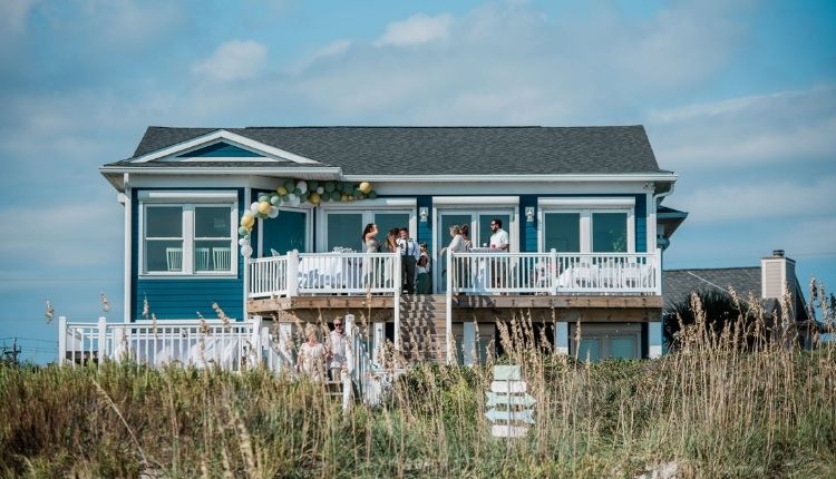 Emerald Isle Beach House Wedding