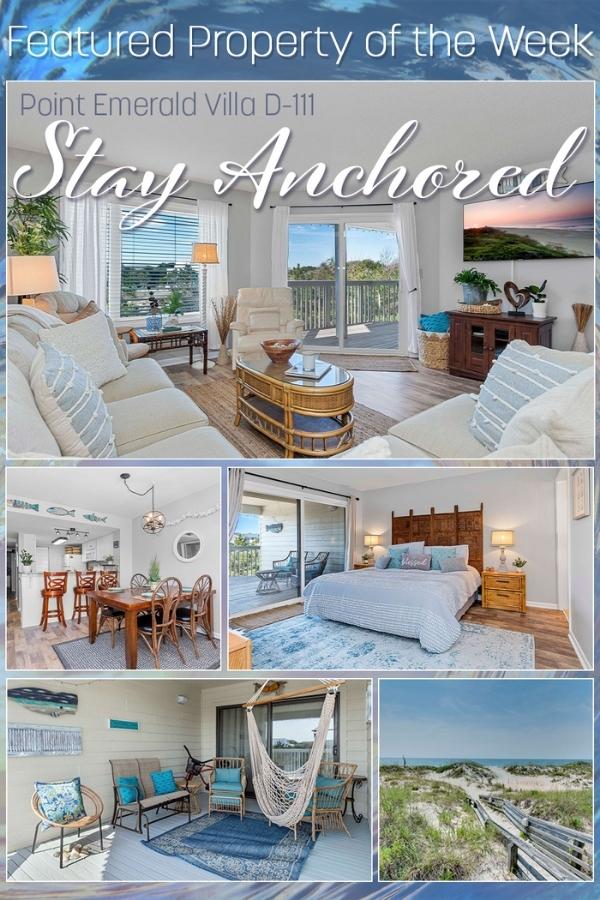 Stay Anchored Emerald Isle Condo Pin