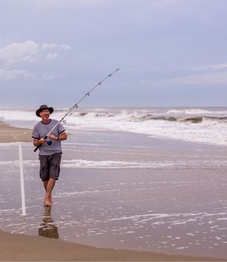 Fishing at Fort Macon State Park