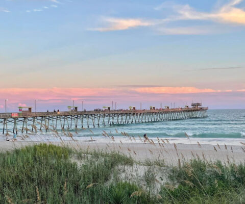 Enjoy stunning sunsets when you book your 2023 vacation with Emerald Isle Realty.