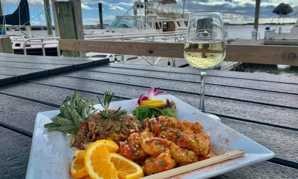 Waterfront dining at Saltwater Grill