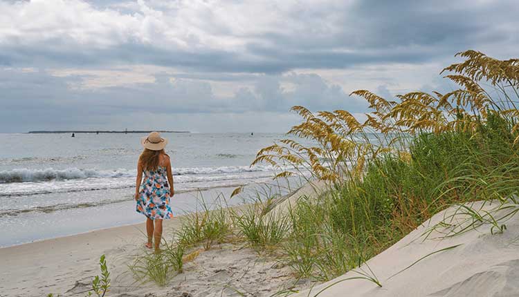 Explore the beaches of Fort Macon State Park