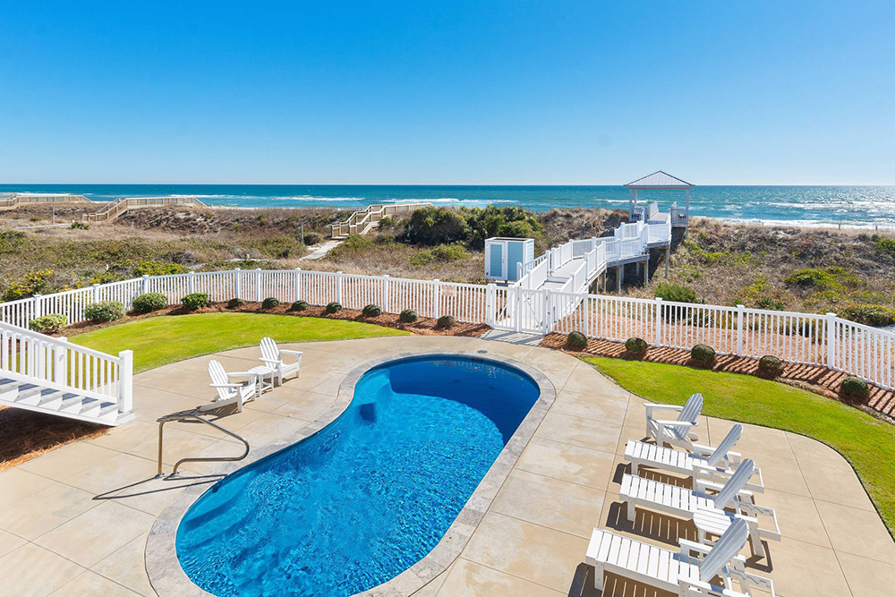 Crystal Coast vacation rentals with private pools