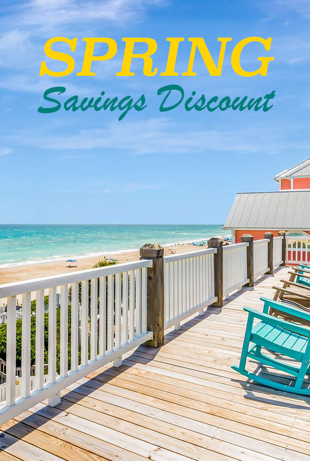 Spring Savings Discount on Vacation Rentals