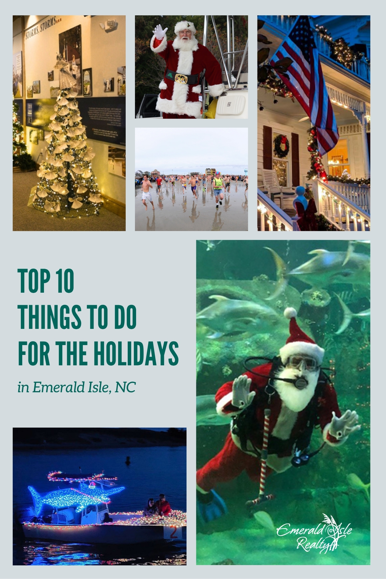 top 10 things to do for the holidays in emerald isle nc