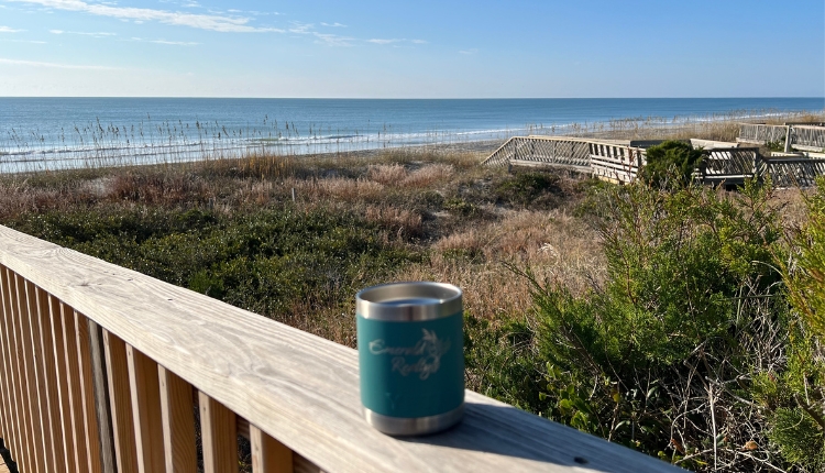 Morning Coffee at Emerald Isle Beach