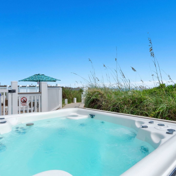 Hot Tub Overlooking Emerald Isle Beach