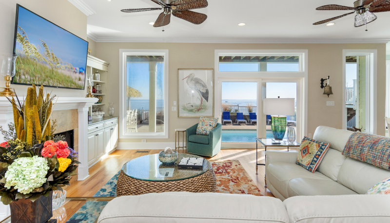 Ocean view - living room