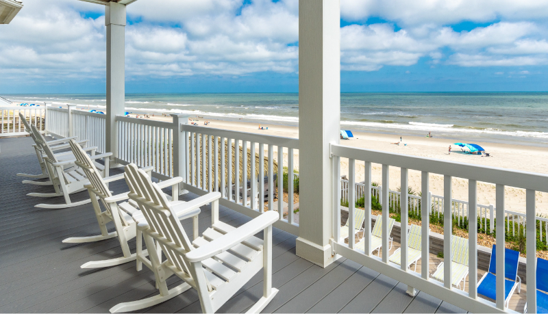 Ocean view - oceanfront deck