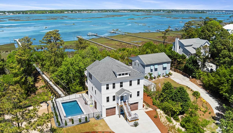Carolina Aires Estate - soundfront vacation rental in emerald isle nc