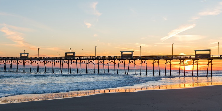 Sunrise at Bogue Inlet Pier
