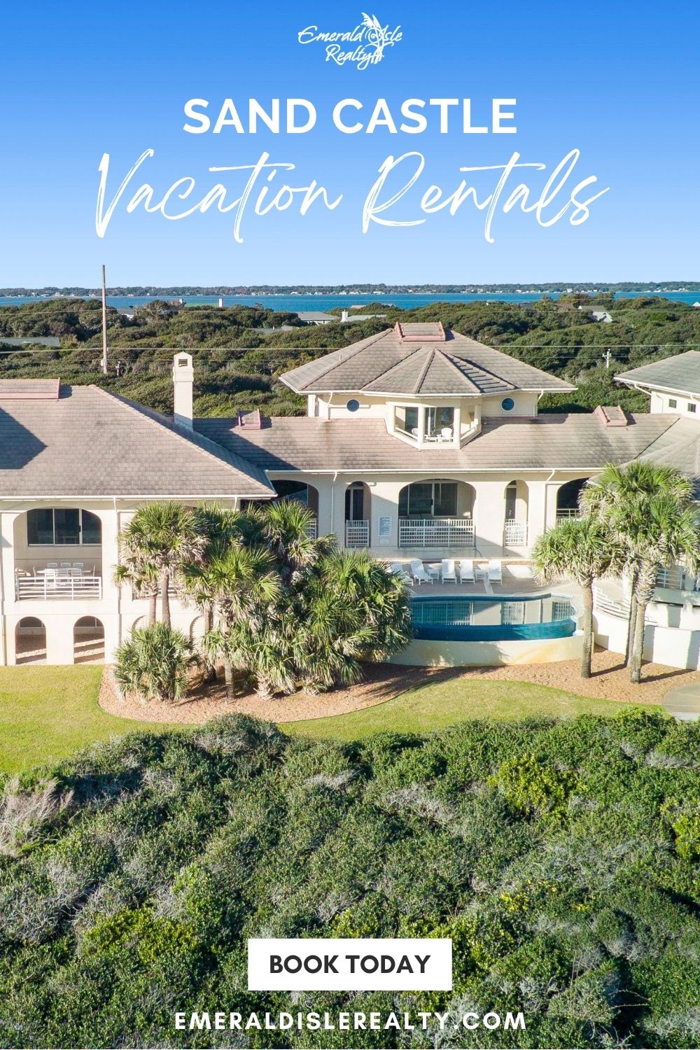 pin for Luxury Sand Castle & Island Sand Castle Vacation Rentals