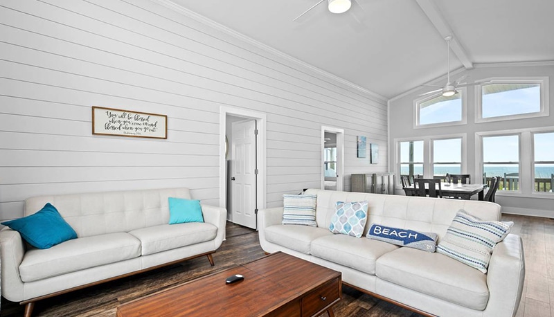 Sage and Sea - living room