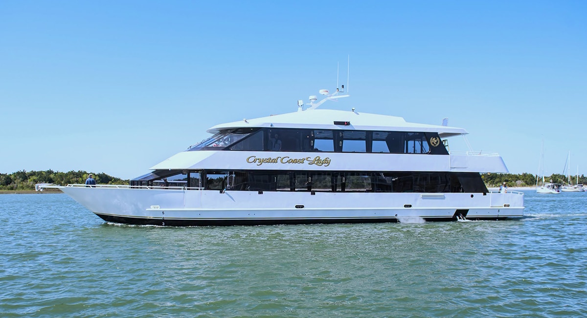 a guided boat tour in emerald isle nc